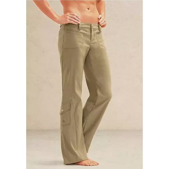 Athleta Khaki Dipper Utility Cargo Carpenter Pants - Size 4 - Style # 683761 - Picture 1 of 11